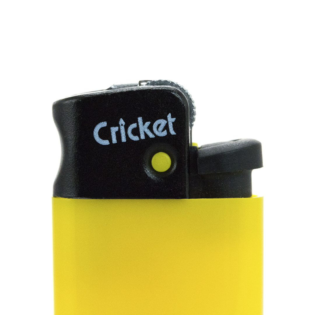 Briquet clipper jaune et vert à personnaliser avec votre prénom