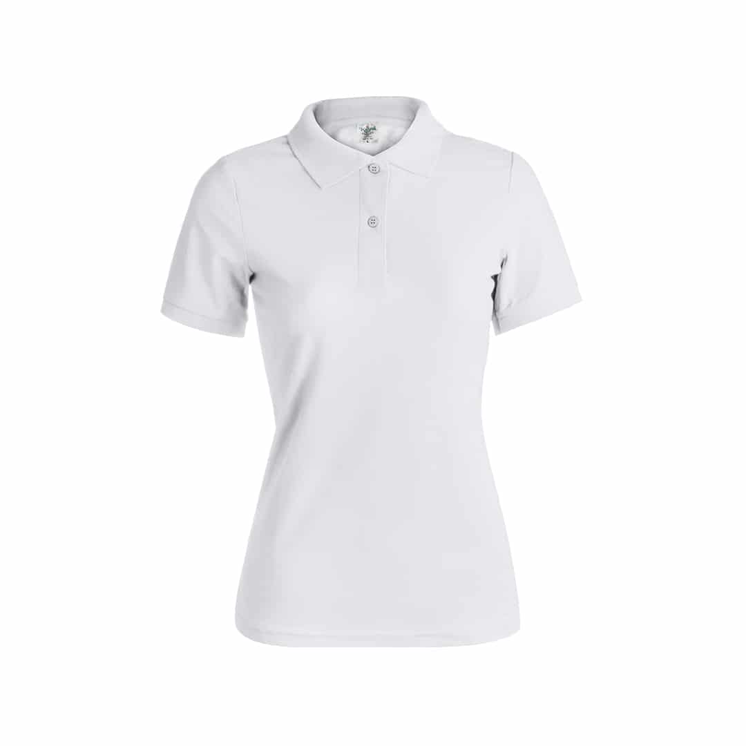 Miniature 4 pour Polo Femme Blanc "keya" Faxeqi - personnalisable