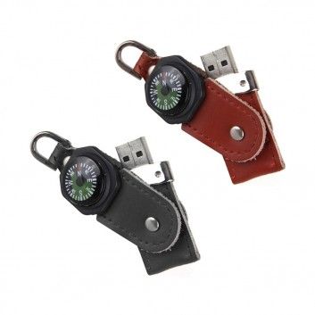 Miniature 2 pour Cle USB Cuir Boussole