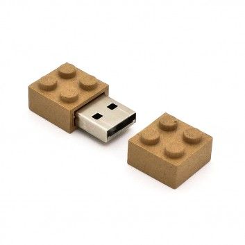 Miniature 5 pour Cle USB Brique Biodegradable