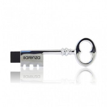 Miniature 2 pour Cle USB Clef Chateau Métal Argent
