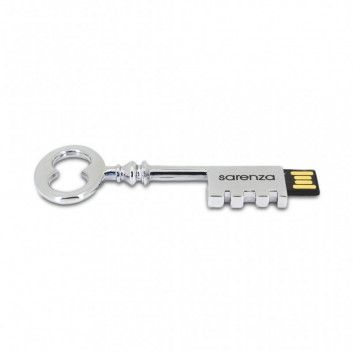 Miniature 4 pour Cle USB Clef Chateau Métal Argent