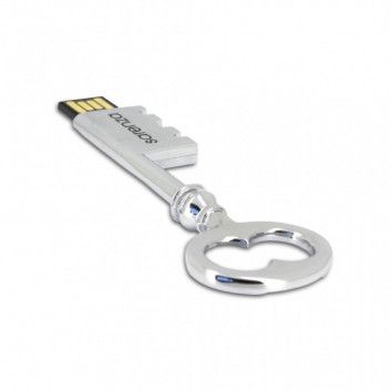Miniature 8 pour Cle USB Clef Chateau Métal Argent