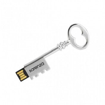 Miniature 10 pour Cle USB Clef Chateau Métal Argent