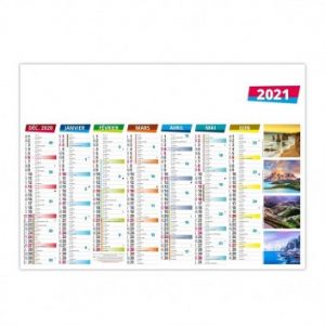 Visuel Calendrier Bancaire Rigide Médium