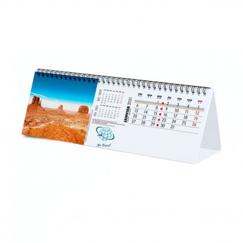 Miniature 1 pour Calendrier Chevalet à Spirale Rectangle