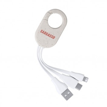 Miniature 1 pour Cable 3 en 1 Paille de Blé Ecologique