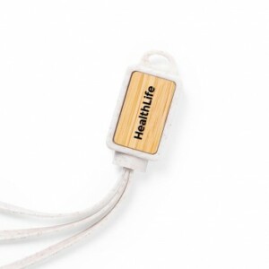 Visuel Cable 3 en 1 Eco Bambou - Paille de Blé