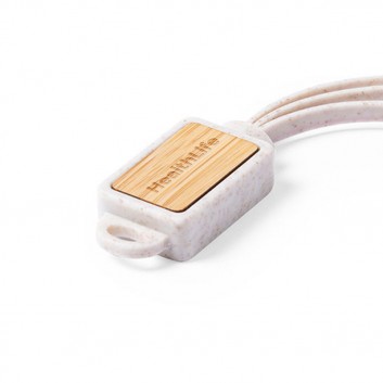 Miniature 3 pour Cable 3 en 1 Eco Bambou - Paille de Blé