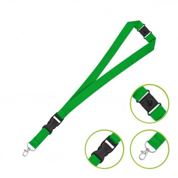 Miniature 2 pour Tour de Cou RPET Déclipsable avec Clip de Sécurité