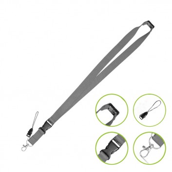 Miniature 2 pour Tour de cou RPET déclipsable Clip Téléphone et Sécurité