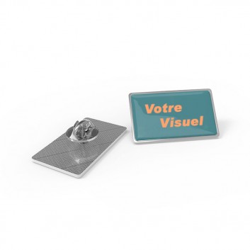 Miniature 2 pour Pin's Métal Grande Rectangle