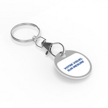Miniature 2 pour Porte-Clés Jeton de Caddie Métal