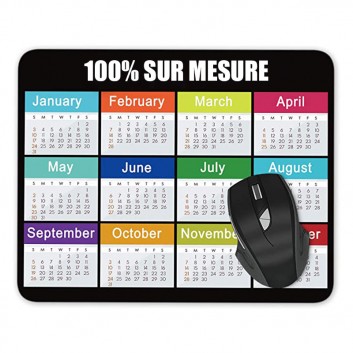 Tapis de Souris Calendrier 12 Feuilles personnalisable - E-dkado-pro