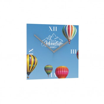Miniature 1 pour Horloge Carré Personnalisée