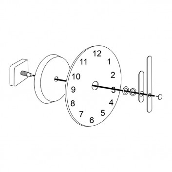 Miniature 4 pour Horloge Ronde Publicitaire