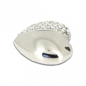 Miniature 6 pour Cle USB Coeur Metal Strass