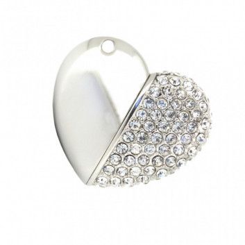Miniature 10 pour Cle USB Coeur Metal Strass