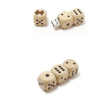 Miniature 2 pour Cle USB Dés en Bois