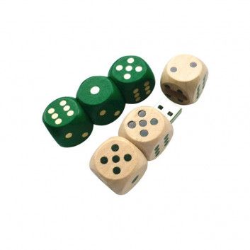 Miniature 6 pour Cle USB Dés en Bois