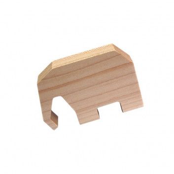 Miniature 2 pour Cle USB Elephant Bois Massif