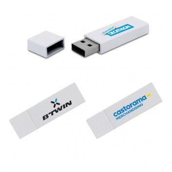 Miniature 3 pour Cle USB Luxe Blanche