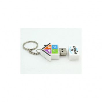 Miniature 3 pour Cle USB Maison PVC 2D