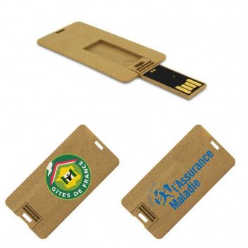 Miniature 3 pour Cle USB Mini Carte Affaire Biodegradable