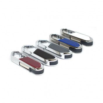 Miniature 3 pour Cle USB Mousqueton Luxe Métal