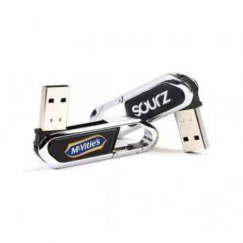 Miniature 4 pour Cle USB Mousqueton Luxe Métal