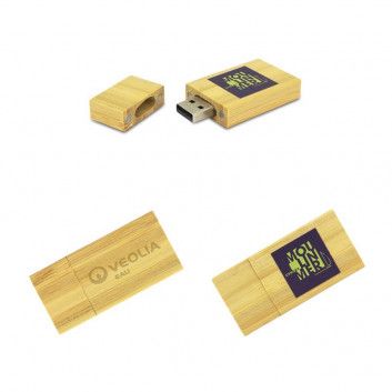 Miniature 3 pour Cle USB Bois Carré