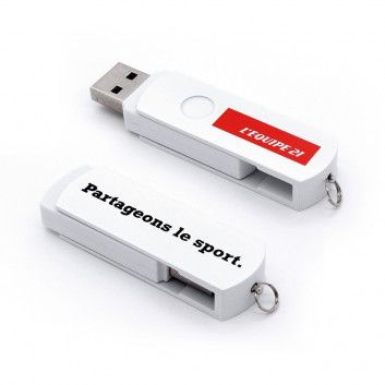 Miniature 8 pour Cle USB Pivotante Aluminium Lisse
