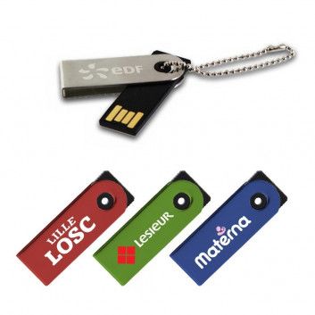 Miniature 5 pour Cle USB Pivotante Plate