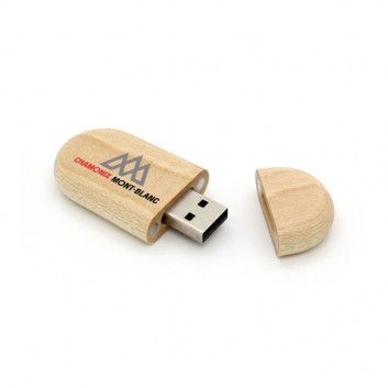 Miniature 5 pour Cle USB Bois Galet