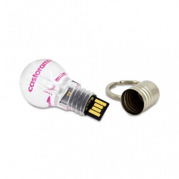 Miniature 6 pour Cle USB Ampoule Transparente