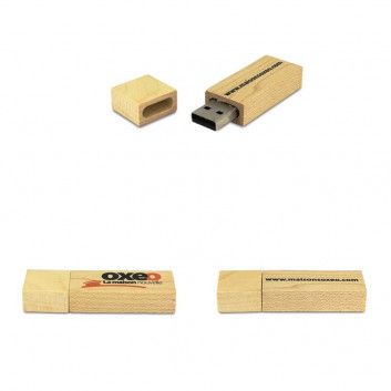 Miniature 2 pour Cle USB Bois Massif