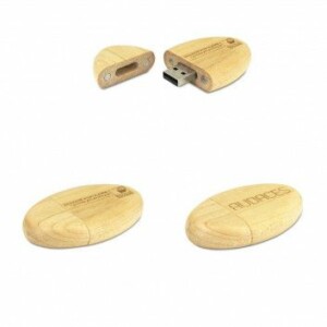 Visuel Cle USB Bois Ovale