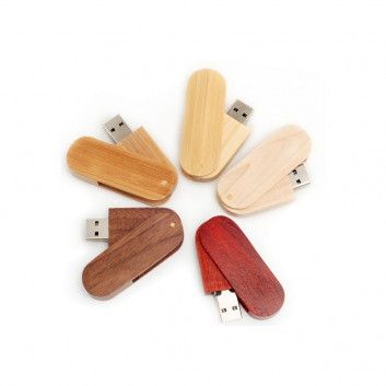 Miniature 3 pour Cle USB Bois Pivotante