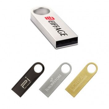 Miniature 4 pour Cle USB Zip Metal Ronde