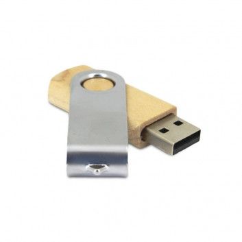 Miniature 3 pour Cle USB Bois Pivotante Eco