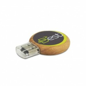 Visuel Cle USB Bois Ronde