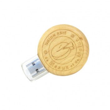 Miniature 3 pour Cle USB Bois Ronde