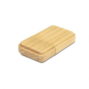 Miniature 5 pour Cle USB Bois Superieure Carre