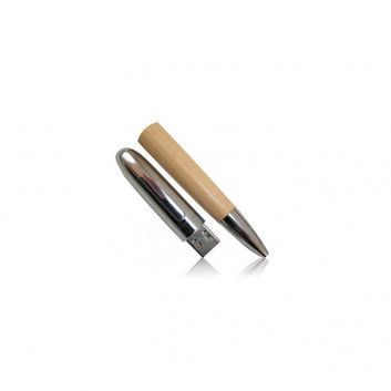 Miniature 3 pour Stylo Bille USB Bois Metal