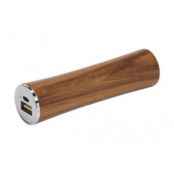 Miniature 1 pour Batterie Power Bank Bois Cylindrique