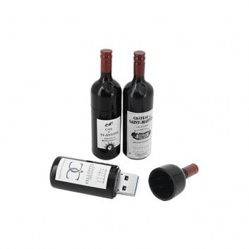 Miniature 3 pour Cle USB Bouteille Vin Bordeaux