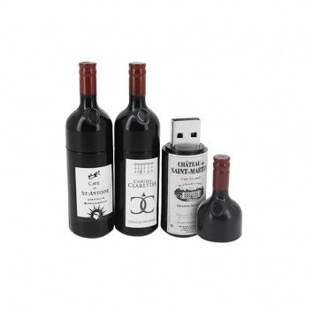 Miniature 6 pour Cle USB Bouteille Vin Bordeaux