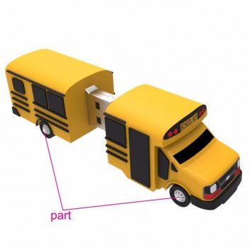 Miniature 6 pour Cle USB Bus Scolaire