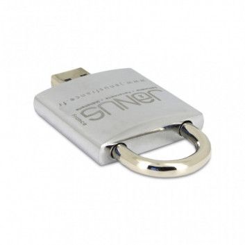 Miniature 5 pour Cle USB Cadenas Argent