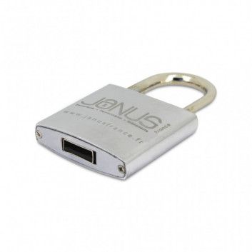 Miniature 7 pour Cle USB Cadenas Argent
